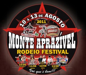 Monte Aprazível Rodeio festival 2011 está chegando, de 10 a 13 de agosto. A 7° edição do Monte Aprazível Rodeio ...