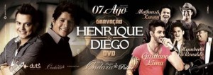 Henrique e Diego gravam primeiro DVD em Campo Grande (MS)   Evento terá participações especiais de Gusttavo Lima e das ...