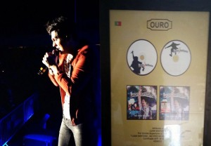 O cantor Luan Santana, que está em turnê internacional, recebeu um disco de ouro pelo seu novo álbum, Quando Chega ...
