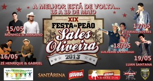 Vem aí a 19º Festa do Peão de Sales de Oliveira!! A Festa do Peão de Sales de Oliveira, que ...