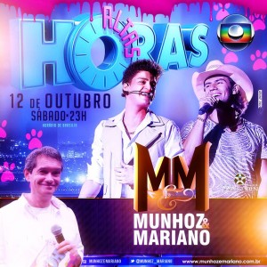 A dupla sertaneja Munhoz e Mariano, participa neste sábado, dia 12 de Outubro, do Programa Altas Horas da Rede Globo. ...