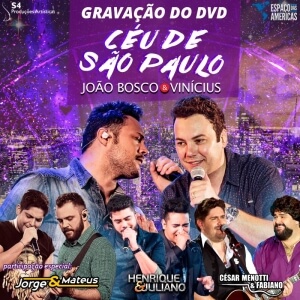 Gravação do DVD Céu de São Paulo, de João Bosco e Vinícius