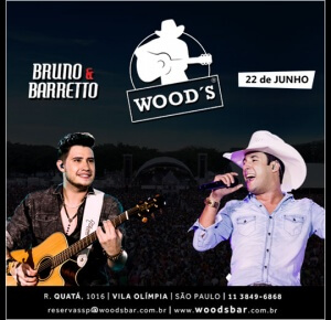 Bruno e Barretto na Wood's São Paulo