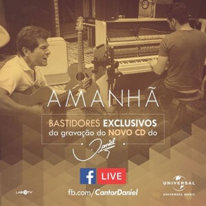 Cantor Daniel grava CD com Dudu Borges