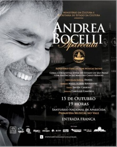 Daniel cantando com Andrea Bocelli