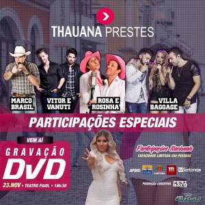 Gravação DVD Thauana Prestes