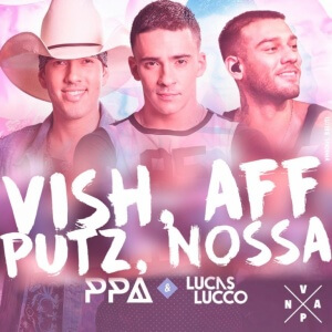 Pedro Paulo e Alex com Lucas Lucco