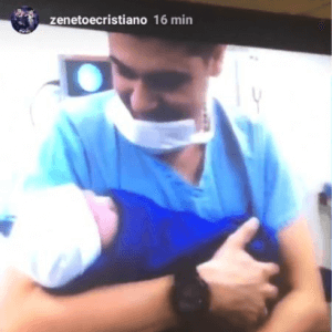 Nasce Pietra, filha do cantor Cristiano