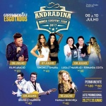 Confira a programação completa do ANDRADINA RODEO COUNTRY FEST 2017