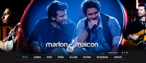 Marlon e Maicon estão de site novo. A dupla catarinense Marlon e Maicon anunciou nessa semana o seu novo site oficial, através do endereço www.marlonemaicon.com.br. Essa etapa vem coroar o próspero momento que os artistas estão vivendo, que iniciou através ...