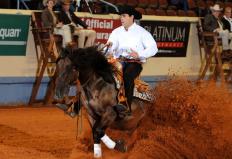 O cavalo crioulo Alma de Gato Cala Bassa, de propriedade da Cabanha Dom João, de Porto Alegre (RS), conquistou no último sábado, dia 1º, a quinta colocação na final no NRHA Futurity – uma das maiores provas de rédea do ...