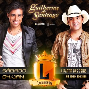 Os irmãos Guilherme e Santiago, vão participar ao vivo do primeiro Legendários de 2014. A atração, comandada por Marcos Mion vai ao ar no próximo dia 04 a partir das 22h15 pela TV Record. No palco, a dupla vai agitar ...