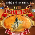 A 18ª Festa do Peão de Edealina (GO) esta chegando, de 16 a 19 de abril, confira a programação: 04/04: ...