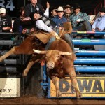 Mais de 9.500 mil fãs assistiram no domingo a vitória Ben Jones na etapa da PBR/BFTS de Albuquerque, Novo México. O ...