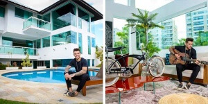 O cantor Lucas Lucco, que atualmente está na novela Malhação, abriu as portas da mansão em que mora sozinho num condomínio de luxo na Barra da Tijuca, conheça agora!