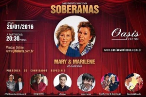 As Galvão, Gravação DVD Soberanas comemora 70 anos de carreira da dupla De Sapesal para o mundo… As irmãs Mary e Marilene, conhecidas como As Galvão, gravarão no próximo dia 29/01 , o DVD em homenagem aos 70 anos de ...