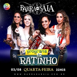 Barra da Saia participa do Programa do Ratinho A Barra da Saia leva na noite de hoje, quarta-feira (03/08), o seu ‘Roça’n’roll’- gênero que traz uma mistura interessante da moda de viola, com pitadas do country e do rock, para ...