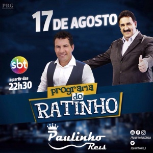 Paulinho Reis participa do Programa do Ratinho