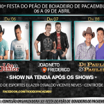 Confira aqui a programação completa da Festa do Peão de Pacaembu 2017 – Ingressos e Shows A Festa do Peão ...