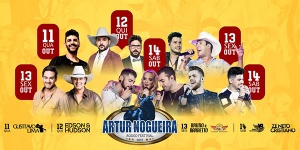 A organização da 1ª edição do Artur Nogueira Rodeo Festival 2017 divulgou, no início do mês de agosto, todos os shows da festa que vai acontecer entre os dias 11 e 14 de outubro. Com uma estrutura jamais vista em ...